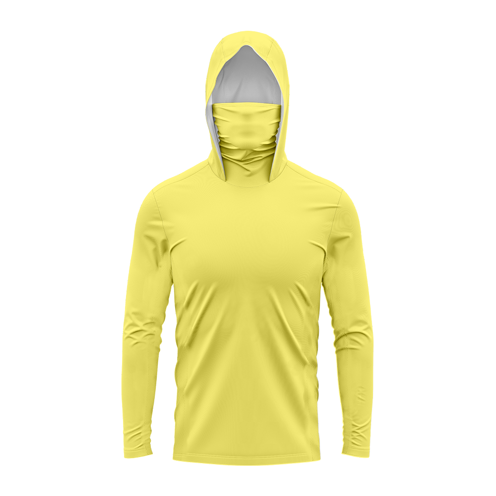 남성용 UPF50+ 솔리드 낚시 후드티, 내장형 얼굴  - Fishing Mask Sun Protection 리뷰 및 가격