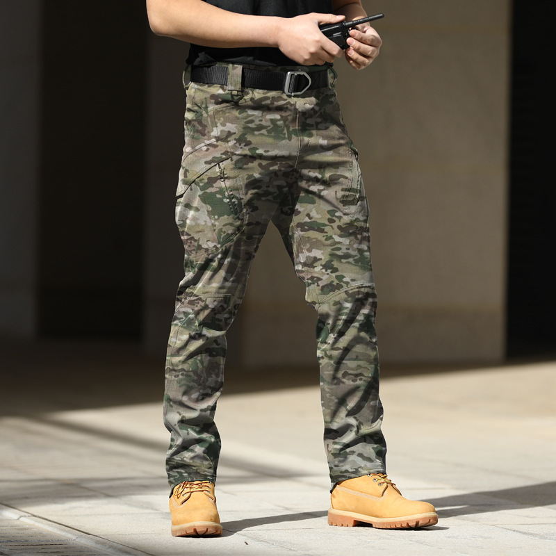 전술 바지 위장 훈련 바지 봄 가을 야외 탄성 작업복  - Fishing Pants Waterproof 리뷰 및 가격