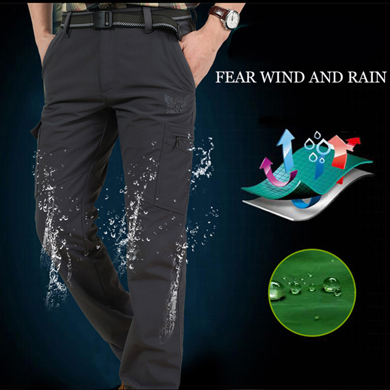 남성용 야외 작업 전술 바지, 겨울 캐주얼 카고 바지, - Fishing Pants Waterproof 리뷰 및 가격