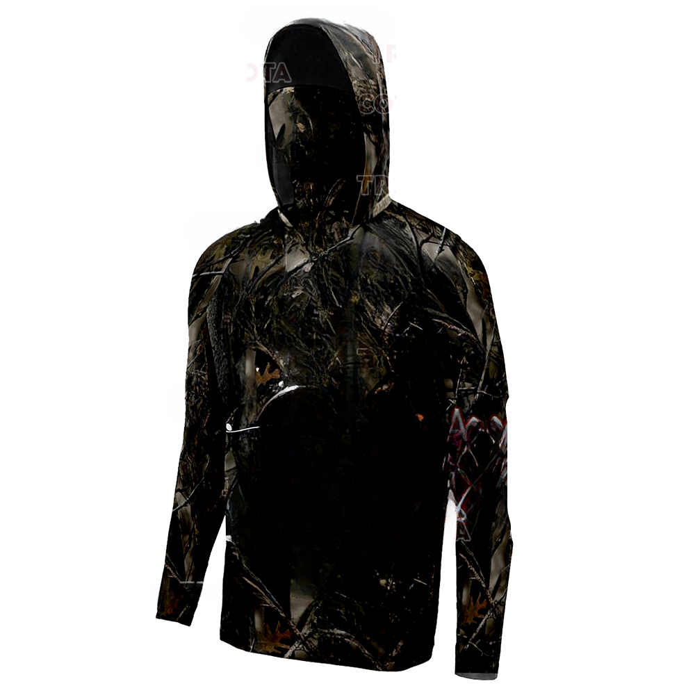 낚시 의류 위장 긴팔 티셔츠 페이스 마스크 남성 낚시  - Fishing Shirt Uv Protection 리뷰 및 가격